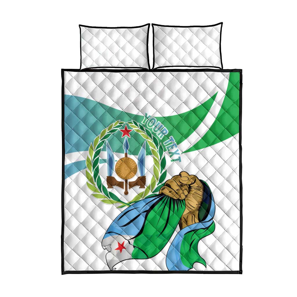 Personalized Happy Djibouti Quilt Bed Set Independence Day LT15