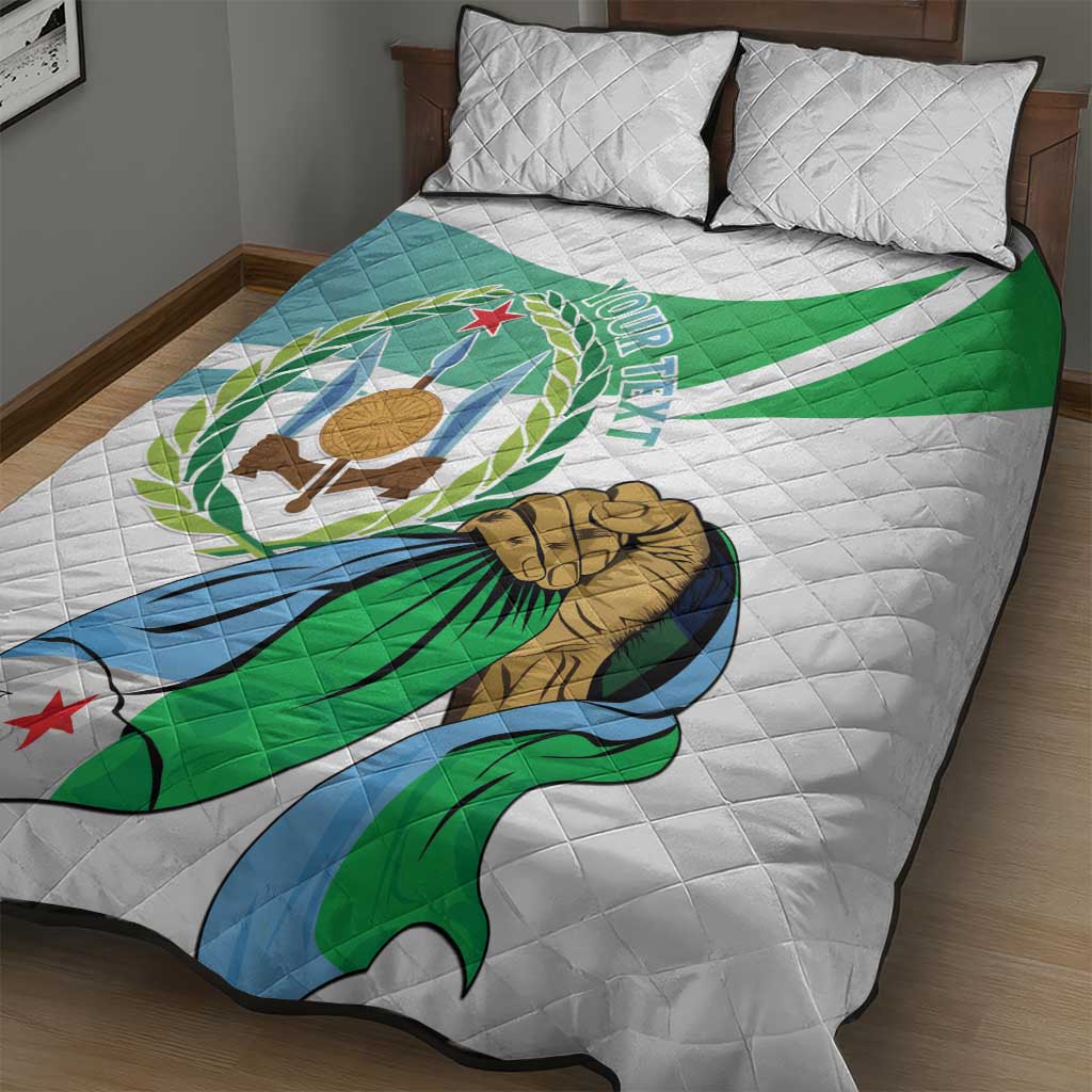 Personalized Happy Djibouti Quilt Bed Set Independence Day LT15