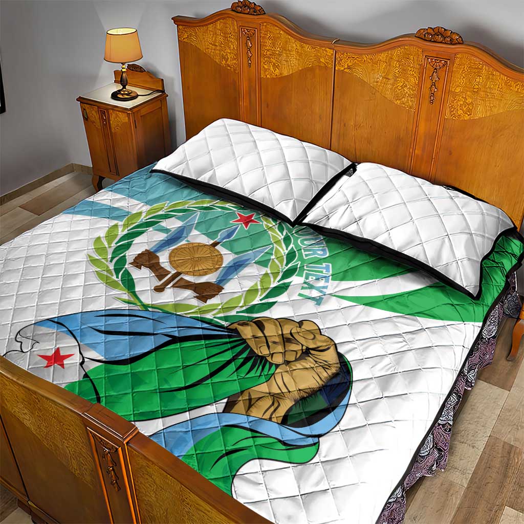 Personalized Happy Djibouti Quilt Bed Set Independence Day LT15