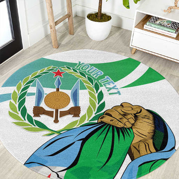 Personalized Happy Djibouti Round Carpet Independence Day LT15