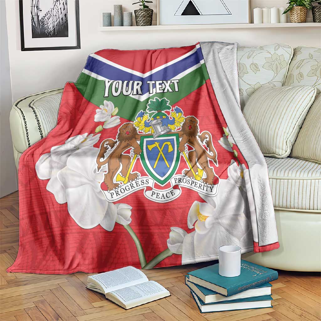 Personalized Gambia Blanket Coat Of Arms - African Pattern LT15