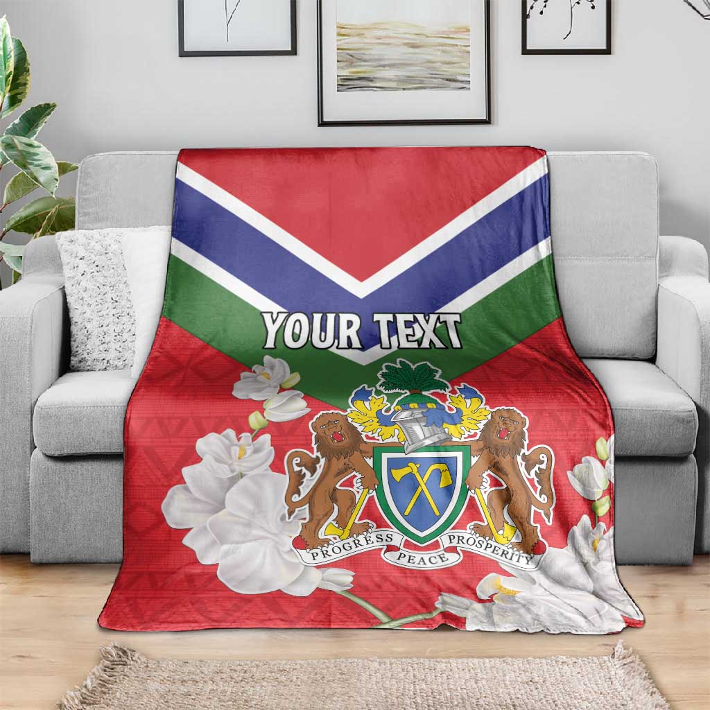 Personalized Gambia Blanket Coat Of Arms - African Pattern LT15