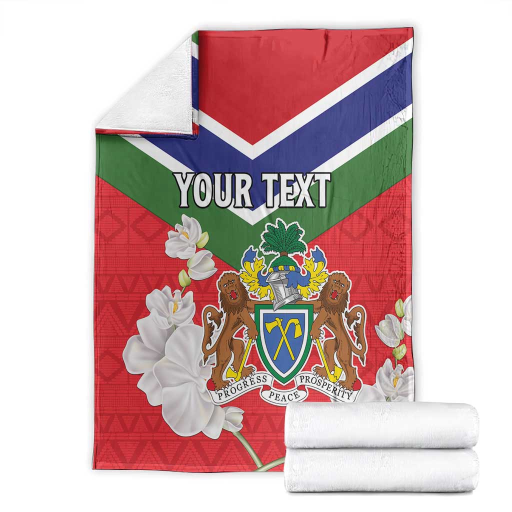 Personalized Gambia Blanket Coat Of Arms - African Pattern LT15