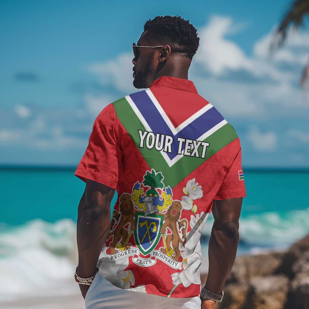 Personalized Gambia Hawaiian Shirt Coat Of Arms - African Pattern LT15