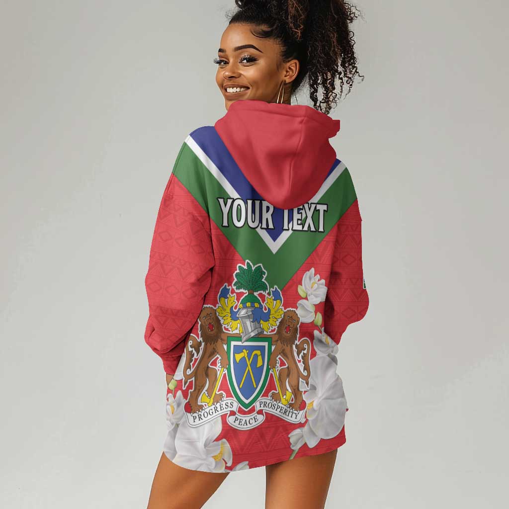 Personalized Gambia Hoodie Dress Coat Of Arms - African Pattern LT15
