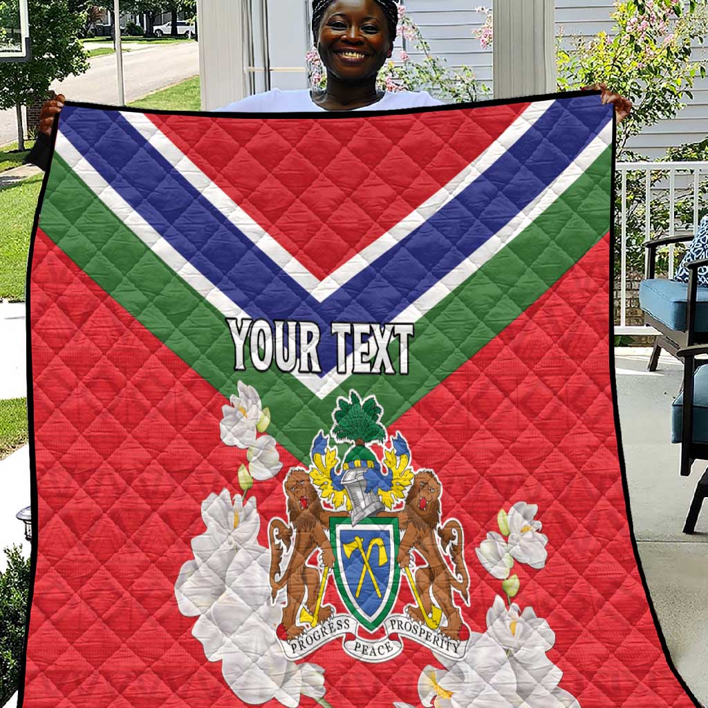 Personalized Gambia Quilt Coat Of Arms - African Pattern LT15