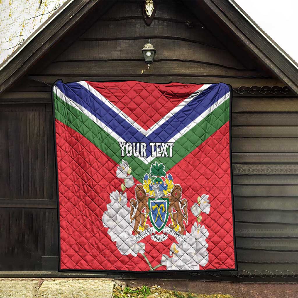 Personalized Gambia Quilt Coat Of Arms - African Pattern LT15