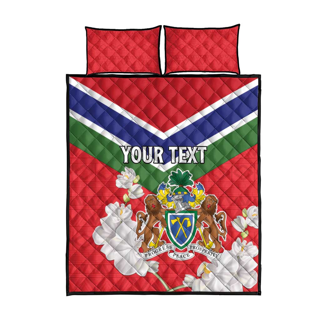 Personalized Gambia Quilt Bed Set Coat Of Arms - African Pattern LT15