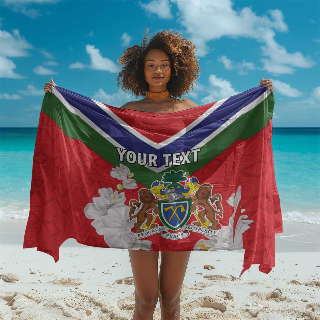 Personalized Gambia Sarong Coat Of Arms - African Pattern LT15