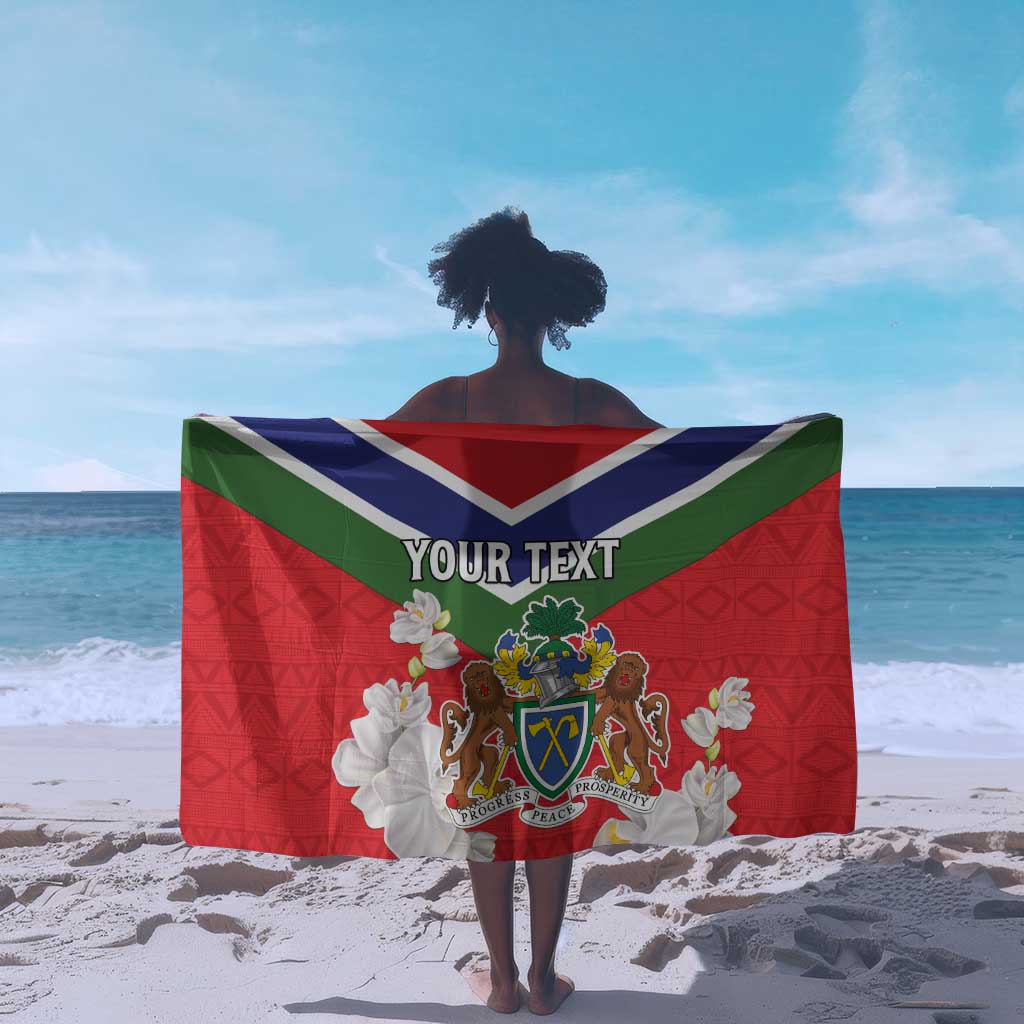 Personalized Gambia Sarong Coat Of Arms - African Pattern LT15