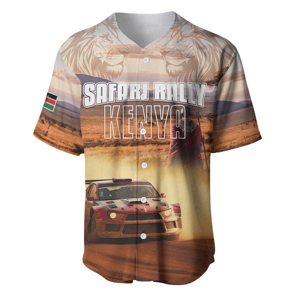 Personalized Kenya Safari Racing Car Baseball Jersey Come On Kenyan LT15