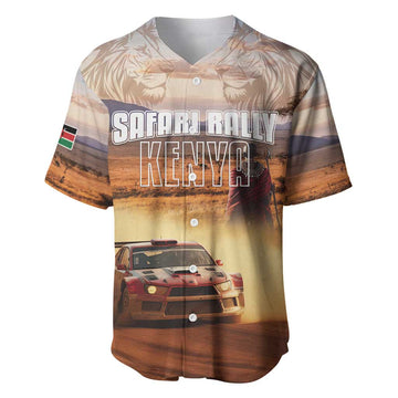Personalized Kenya Safari Racing Car Baseball Jersey Come On Kenyan LT15
