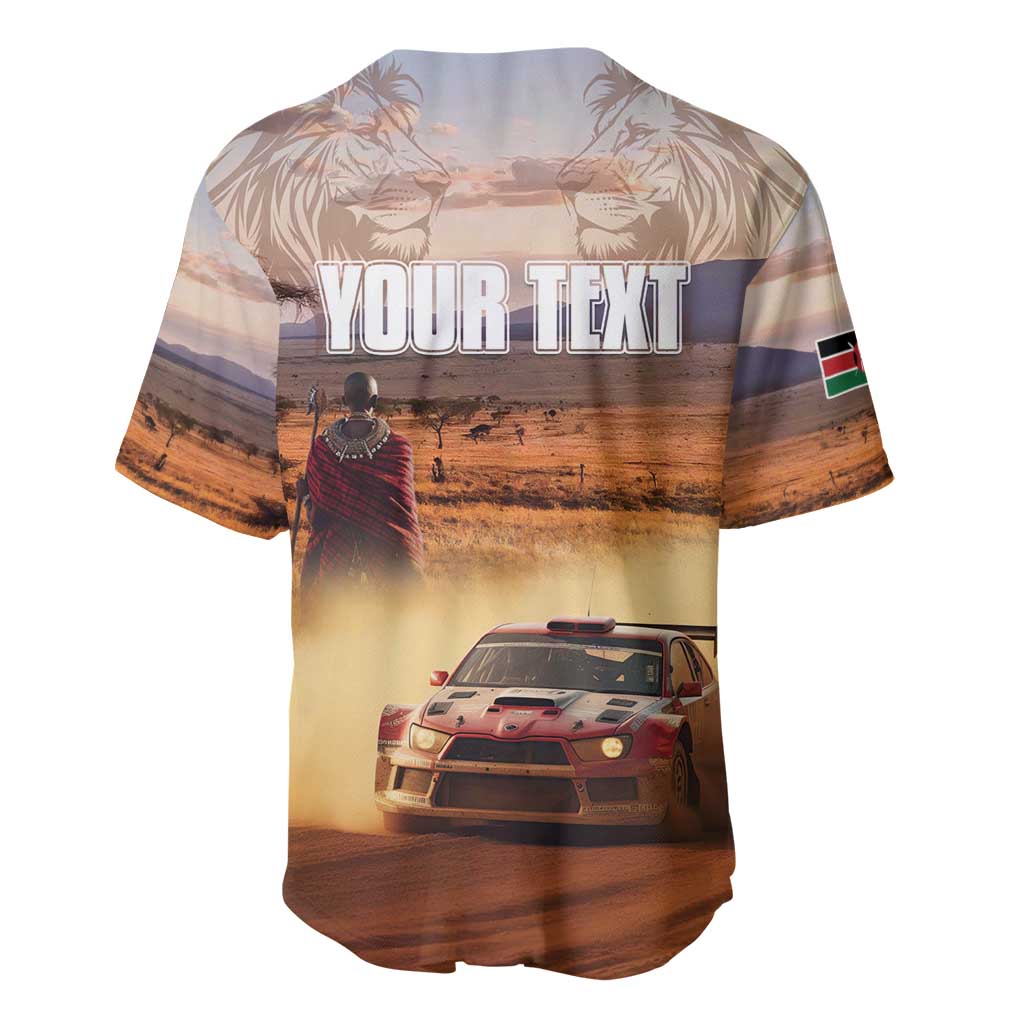 Personalized Kenya Safari Racing Car Baseball Jersey Come On Kenyan LT15