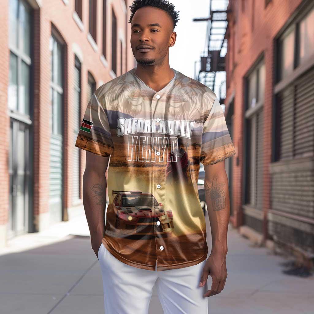 Personalized Kenya Safari Racing Car Baseball Jersey Come On Kenyan LT15