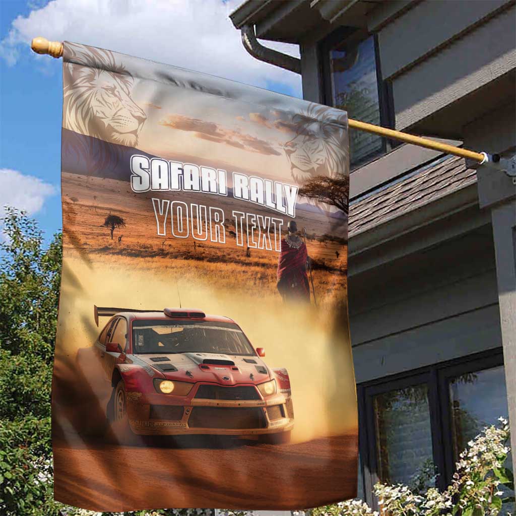 Personalized Kenya Safari Racing Car Garden Flag Come On Kenyan LT15
