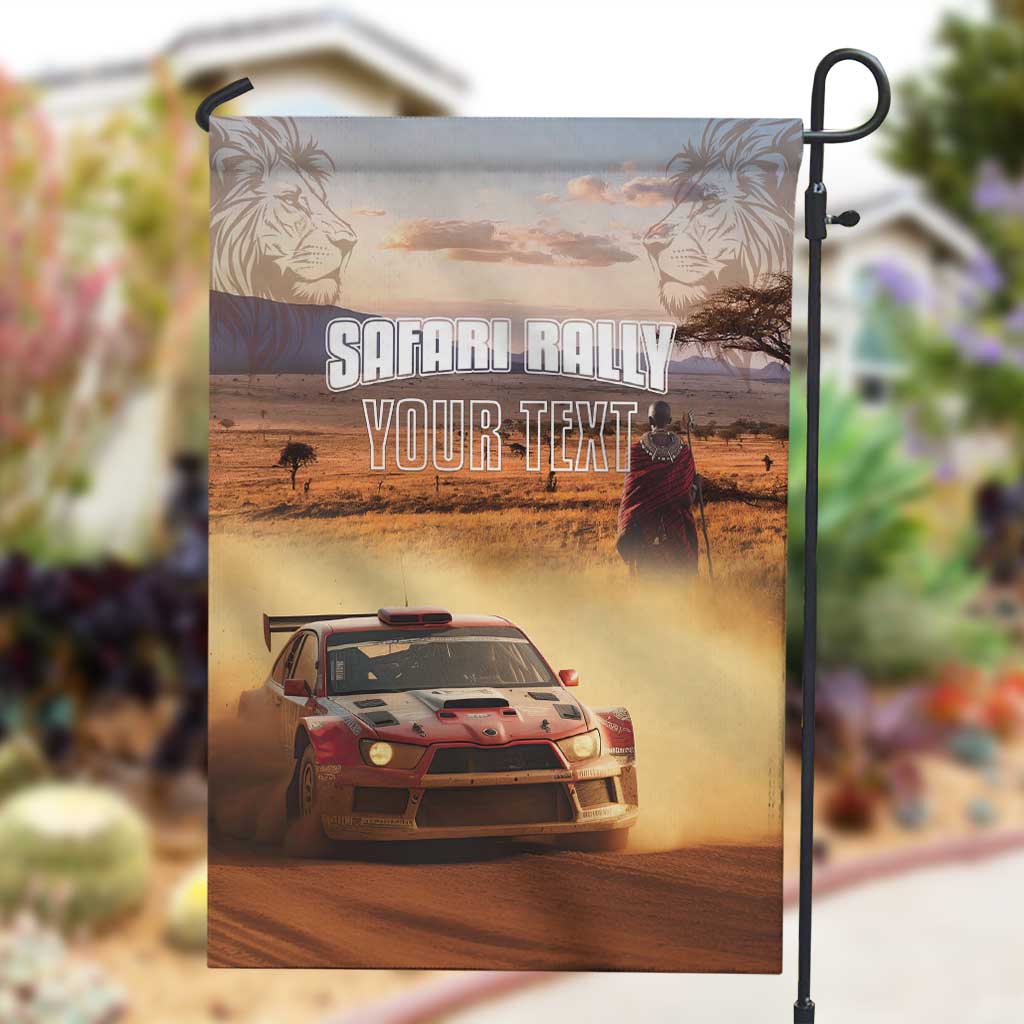 Personalized Kenya Safari Racing Car Garden Flag Come On Kenyan LT15