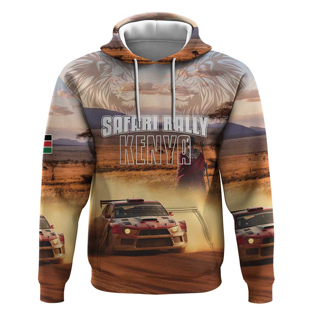 Personalized Kenya Rally Hoodie Road To Champions LT15