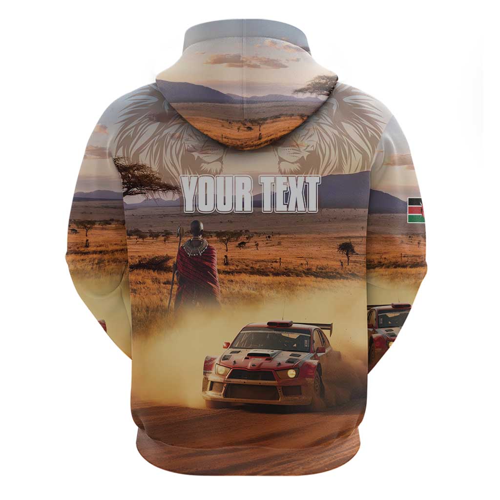 Personalized Kenya Rally Hoodie Road To Champions LT15