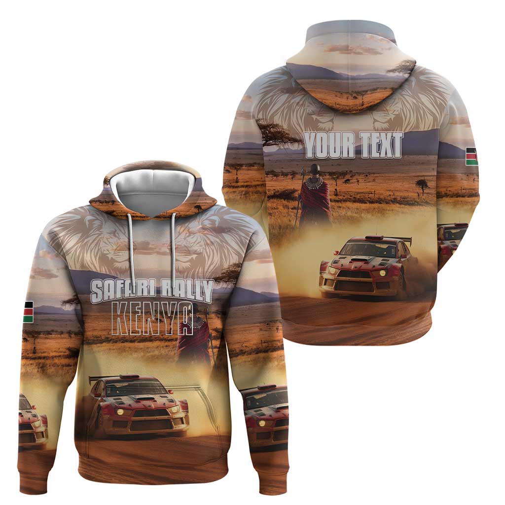 Personalized Kenya Rally Hoodie Road To Champions LT15