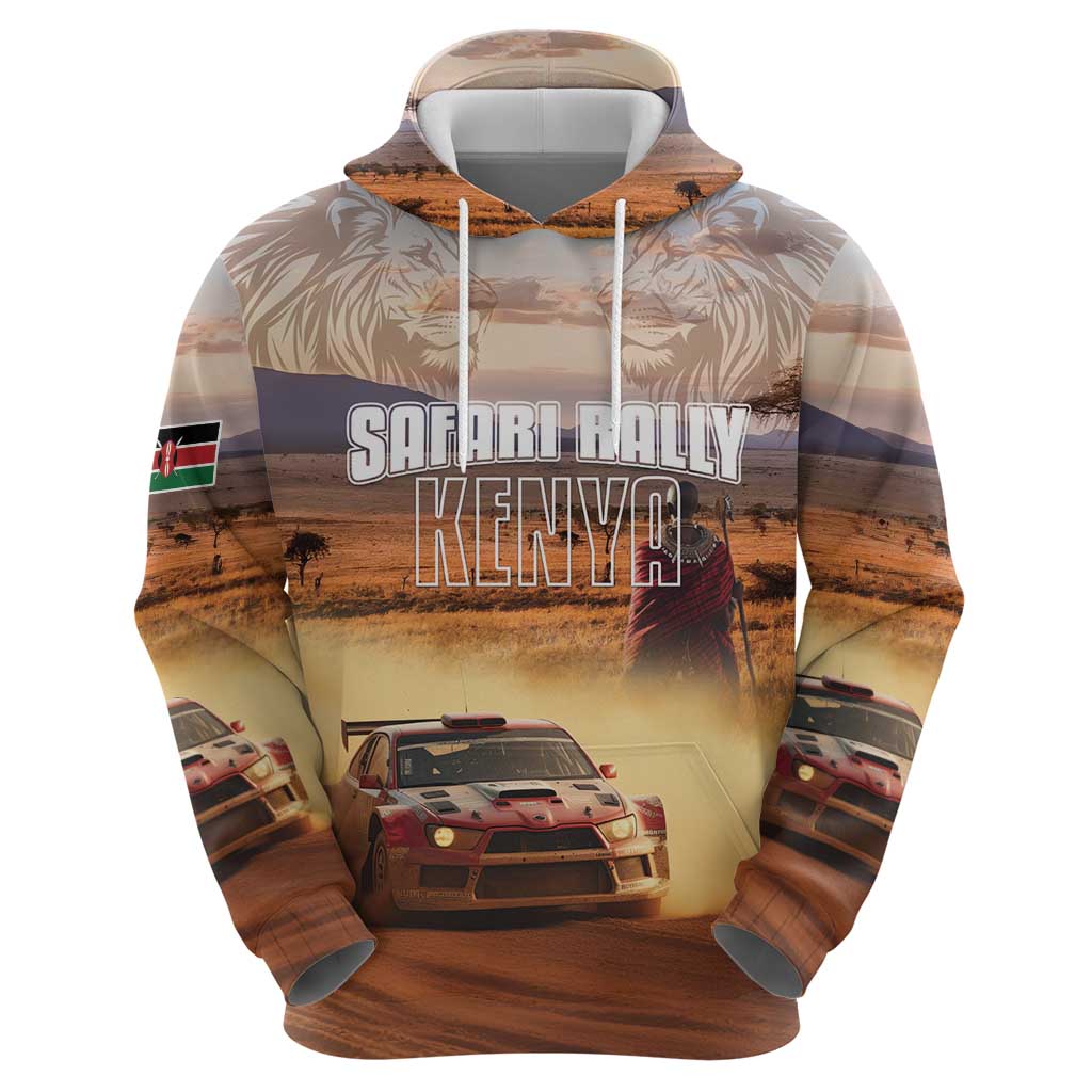 Personalized Kenya Rally Hoodie Road To Champions LT15