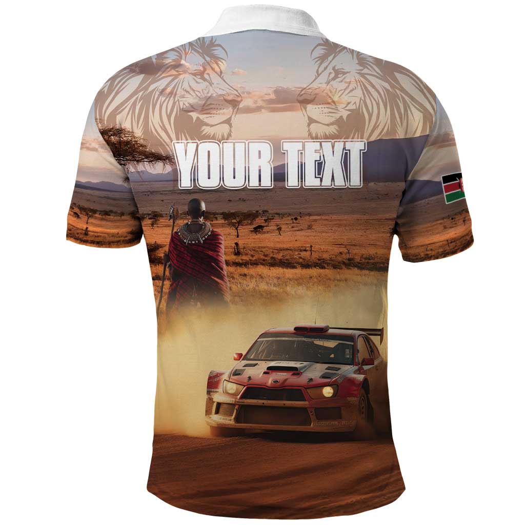Personalized Kenya Rally Polo Shirt Road To Champions LT15