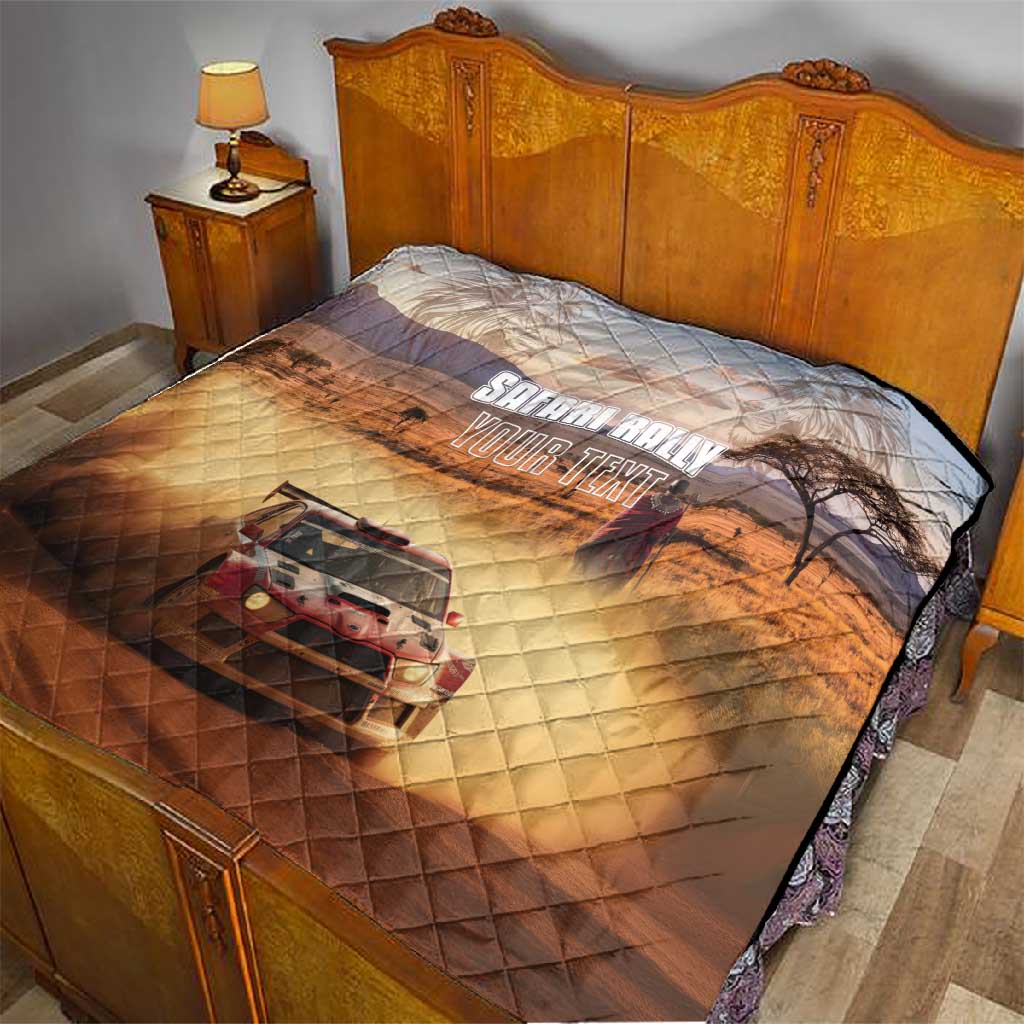 Personalized Kenya Safari Racing Car Quilt Come On Kenyan LT15