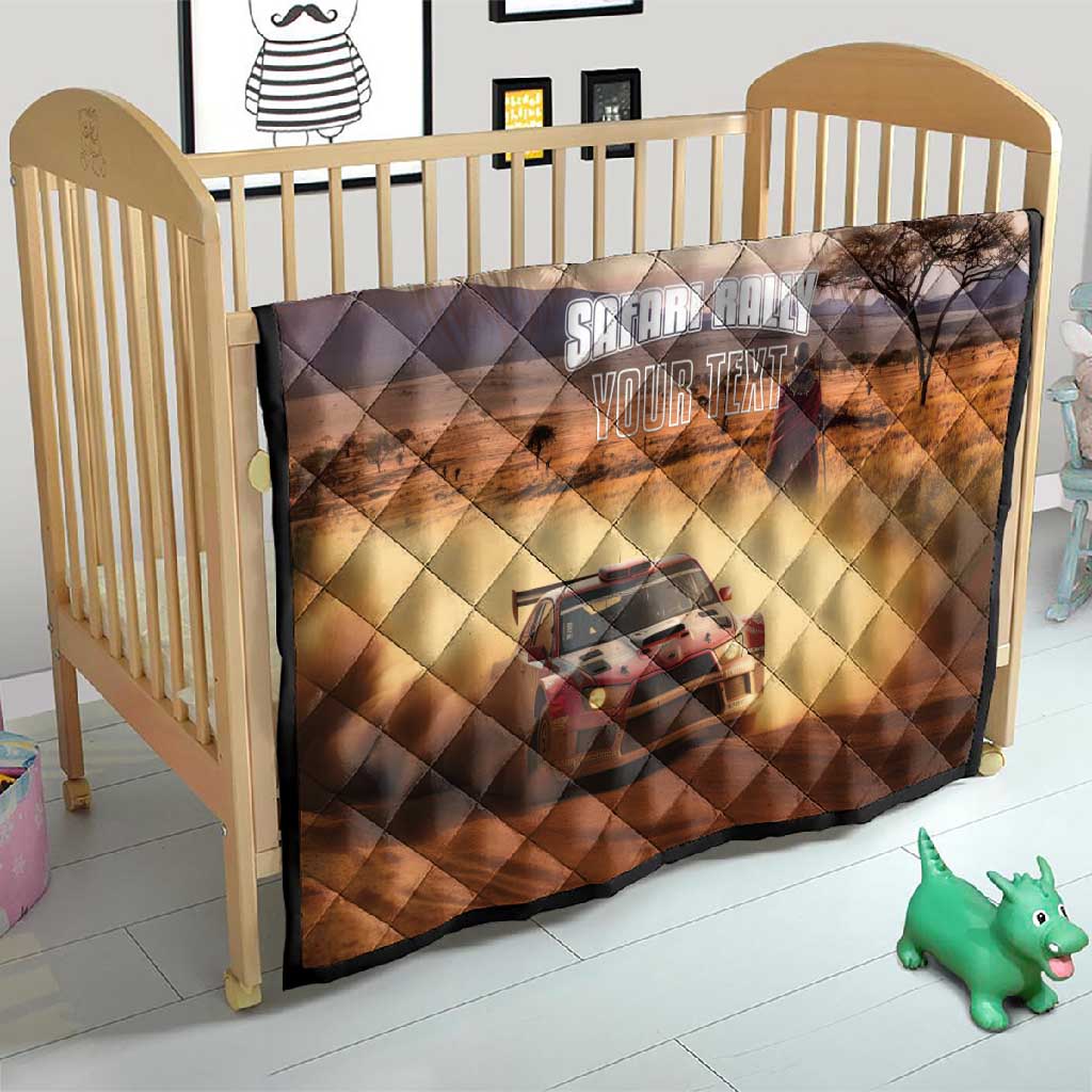 Personalized Kenya Safari Racing Car Quilt Come On Kenyan LT15