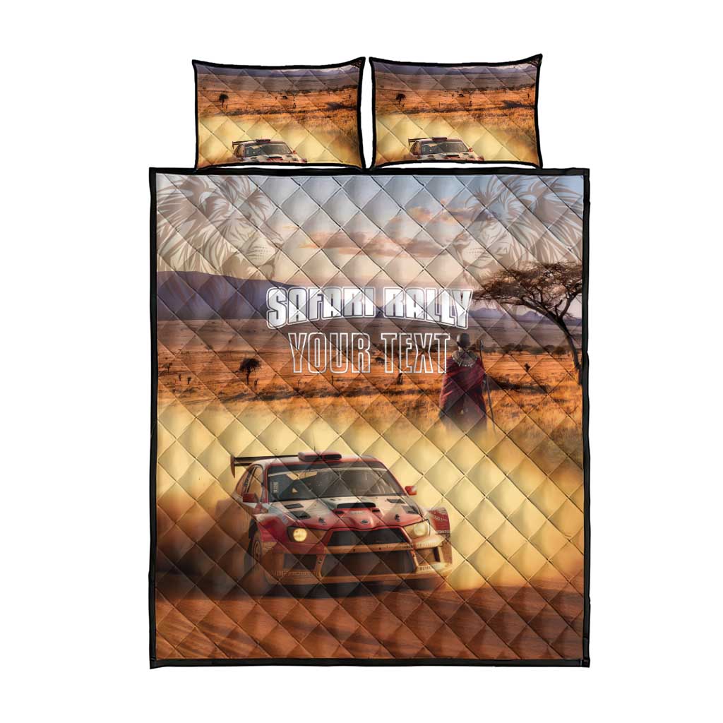 Personalized Kenya Safari Racing Car Quilt Bed Set Come On Kenyan LT15