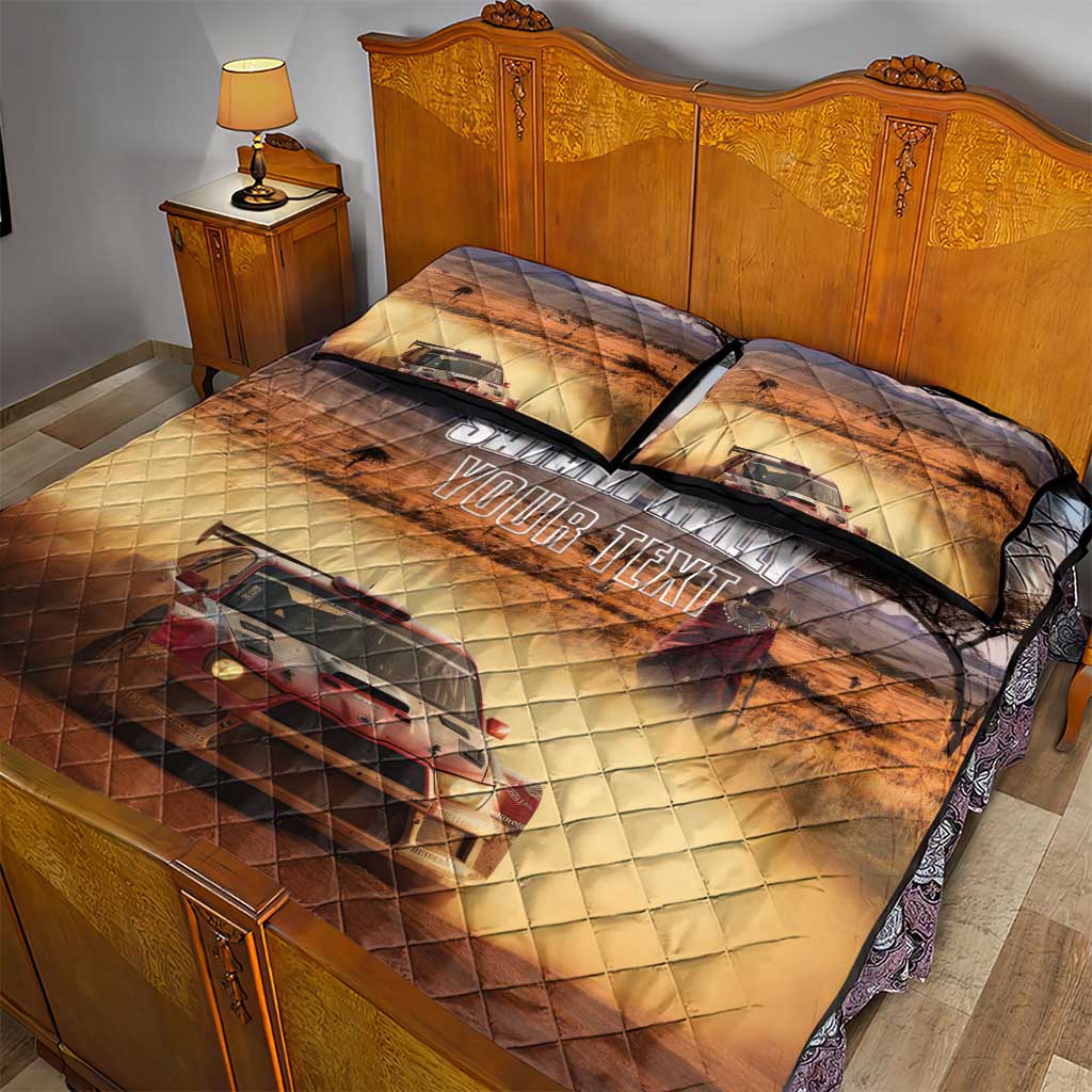 Personalized Kenya Safari Racing Car Quilt Bed Set Come On Kenyan LT15