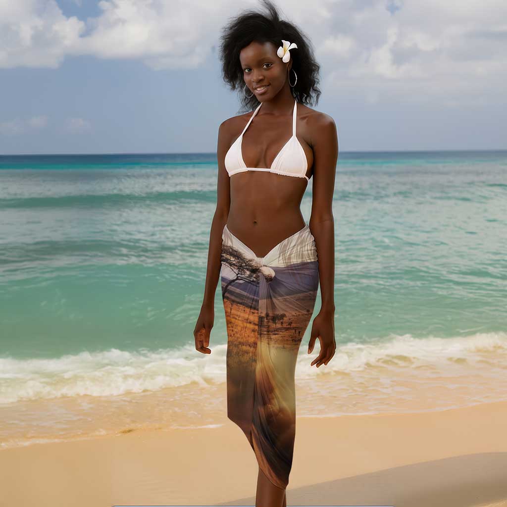 Personalized Kenya Safari Racing Car Sarong Come On Kenyan LT15