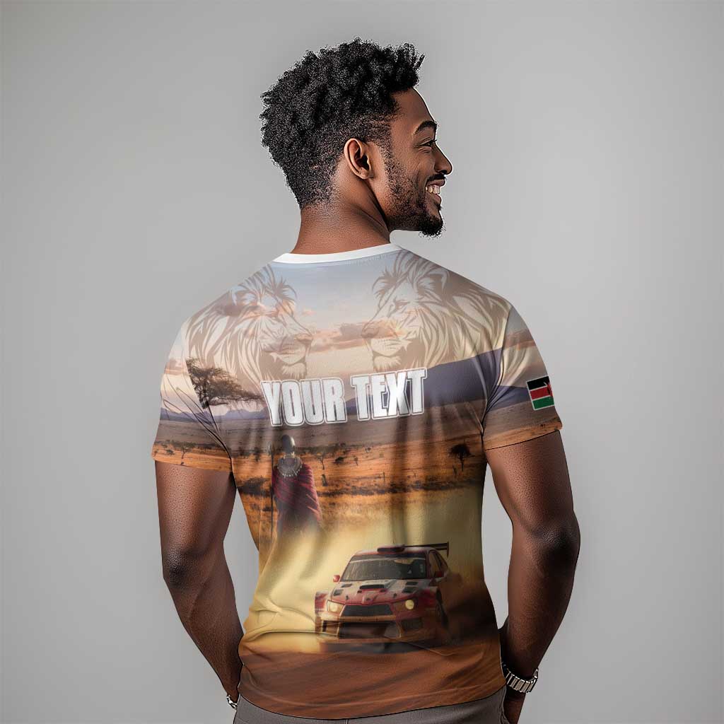 Personalized Kenya Safari Racing Car T shirt Come On Kenyan LT15