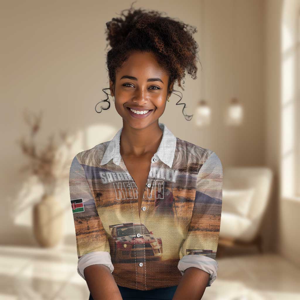 Personalized Kenya Safari Racing Car Women Casual Shirt Come On Kenyan LT15