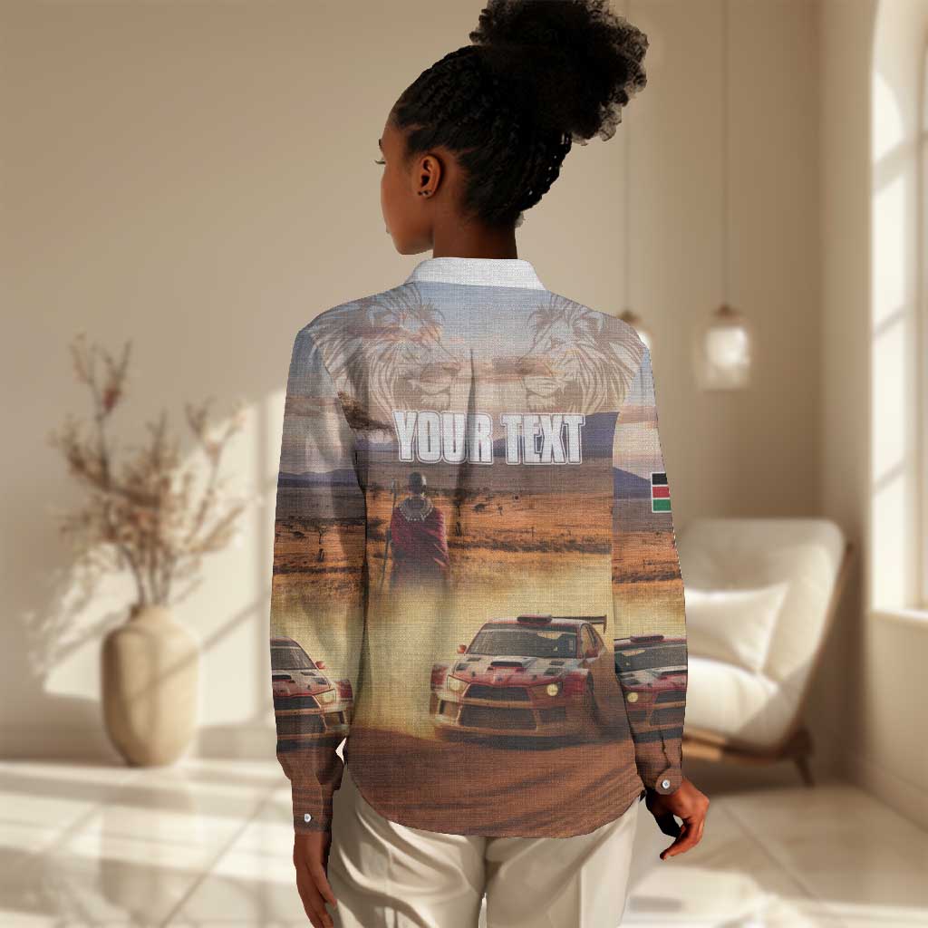 Personalized Kenya Safari Racing Car Women Casual Shirt Come On Kenyan LT15