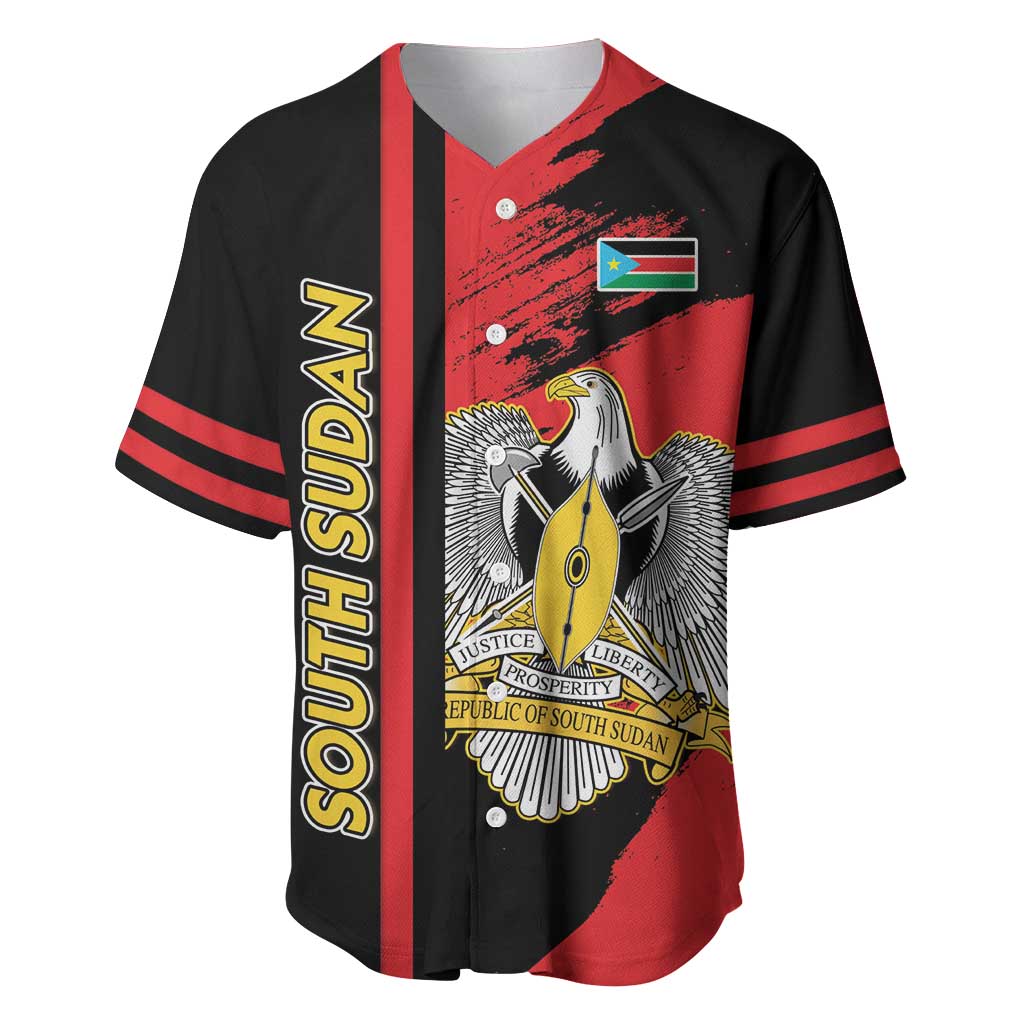 Personalized South Sudan With Coat Of Arms Baseball Jersey Sporty Style LT15
