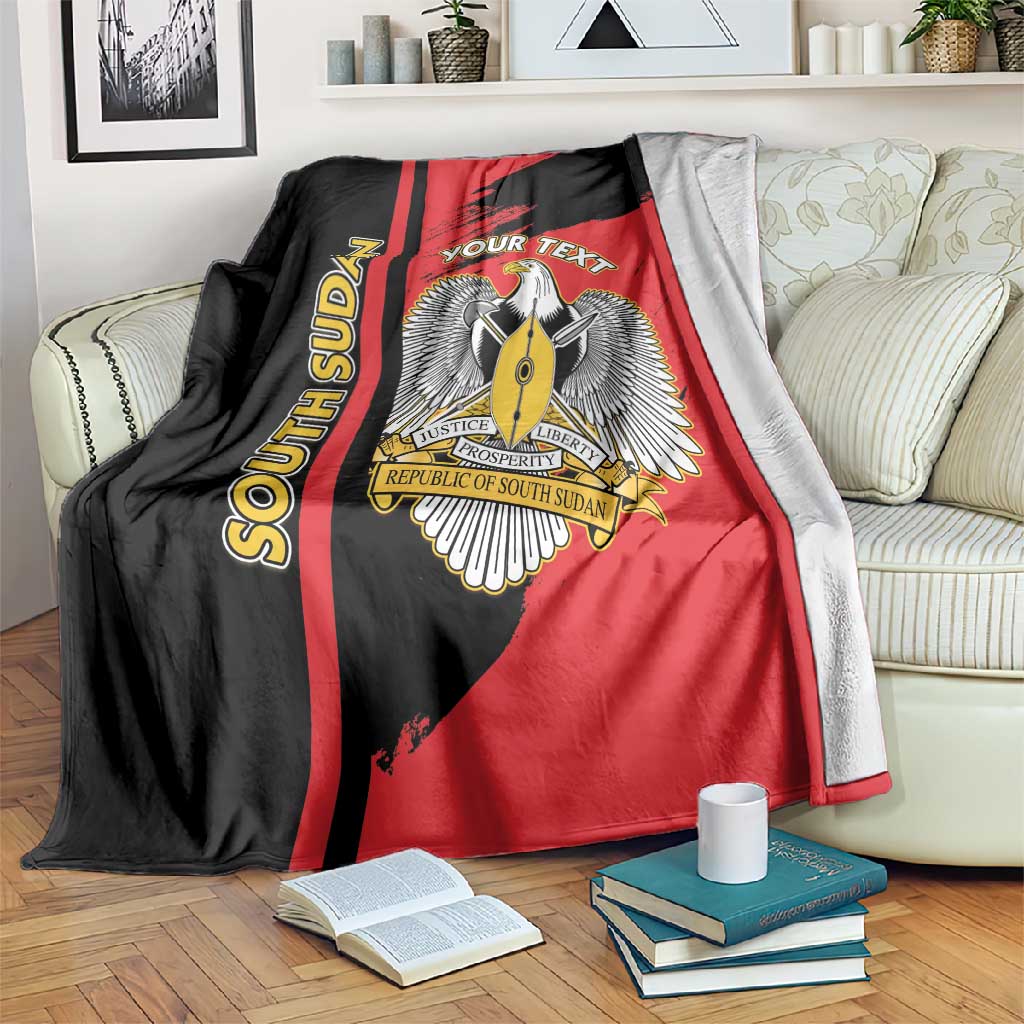 Personalized South Sudan With Coat Of Arms Blanket Sporty Style LT15