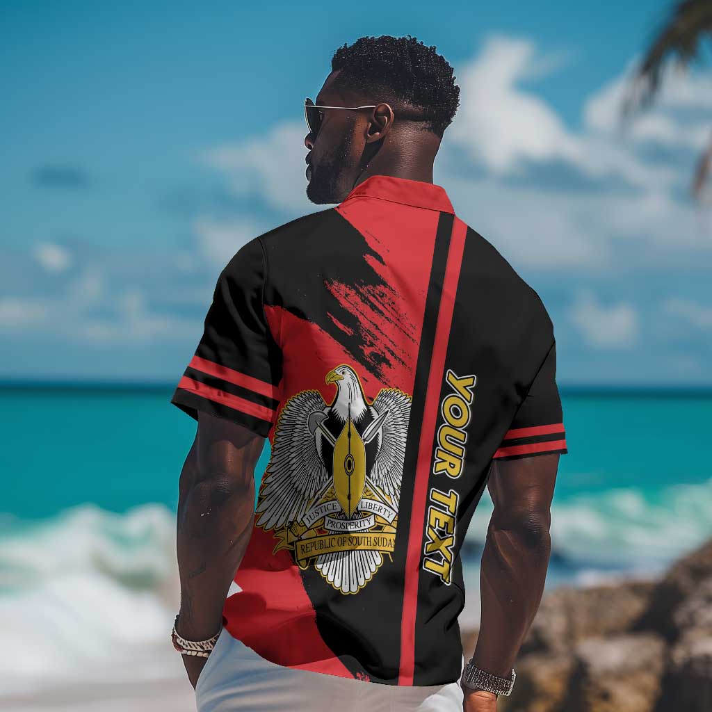 Personalized South Sudan With Coat Of Arms Hawaiian Shirt Sporty Style LT15