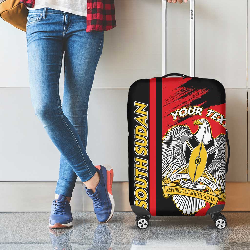 Personalized South Sudan Luggage Cover Coat Of Arms - Sporty Style LT15