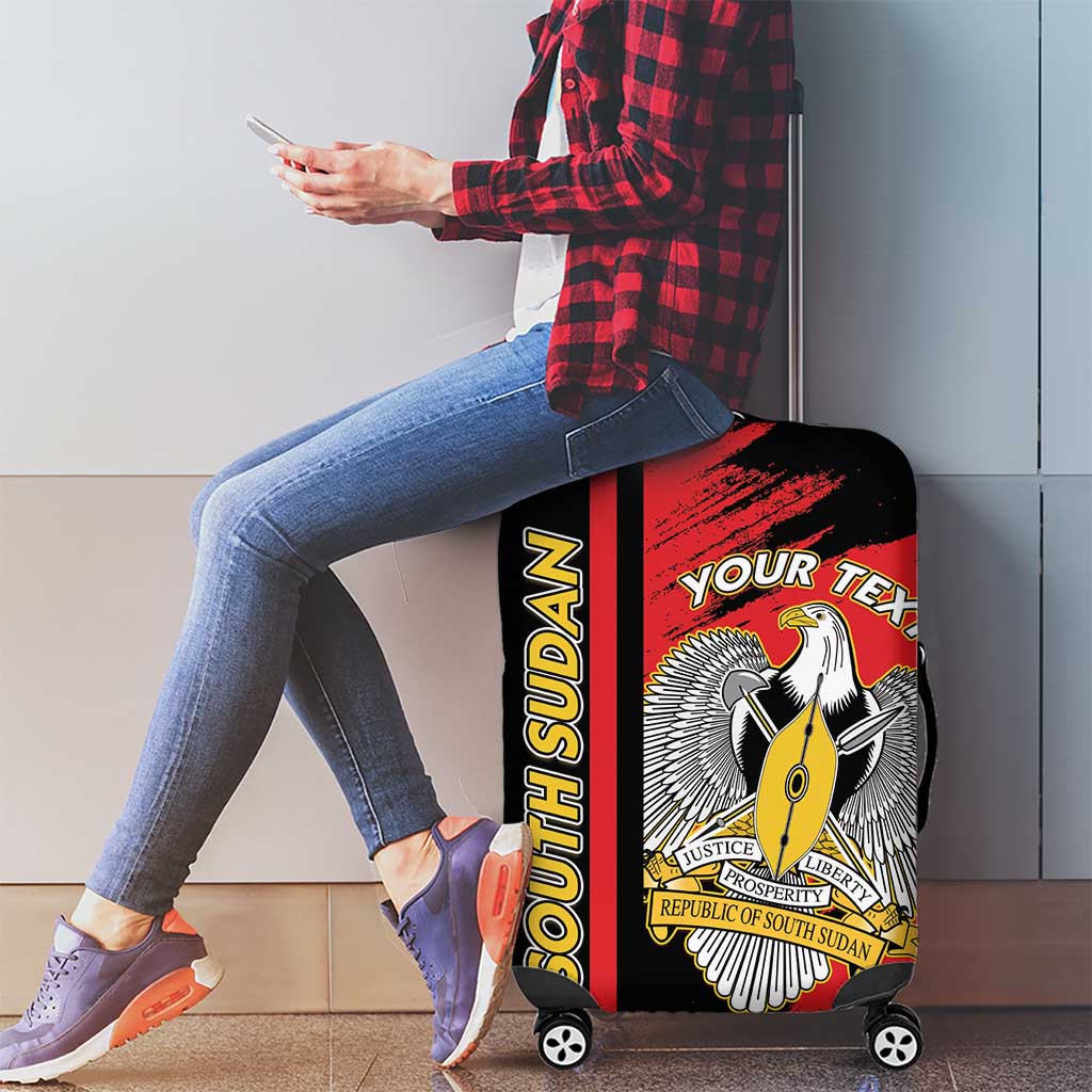 Personalized South Sudan Luggage Cover Coat Of Arms - Sporty Style LT15