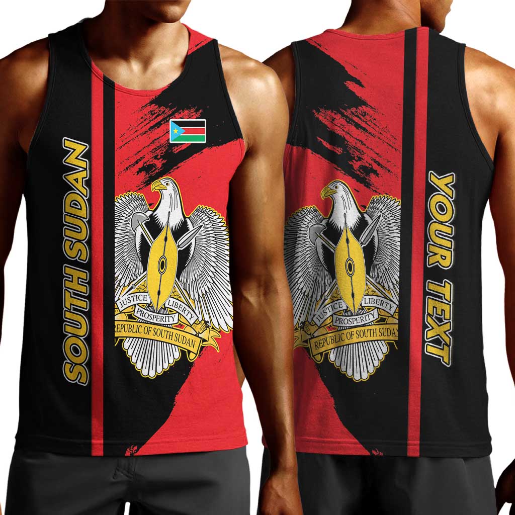 Personalized South Sudan With Coat Of Arms Men Tank Top Sporty Style LT15