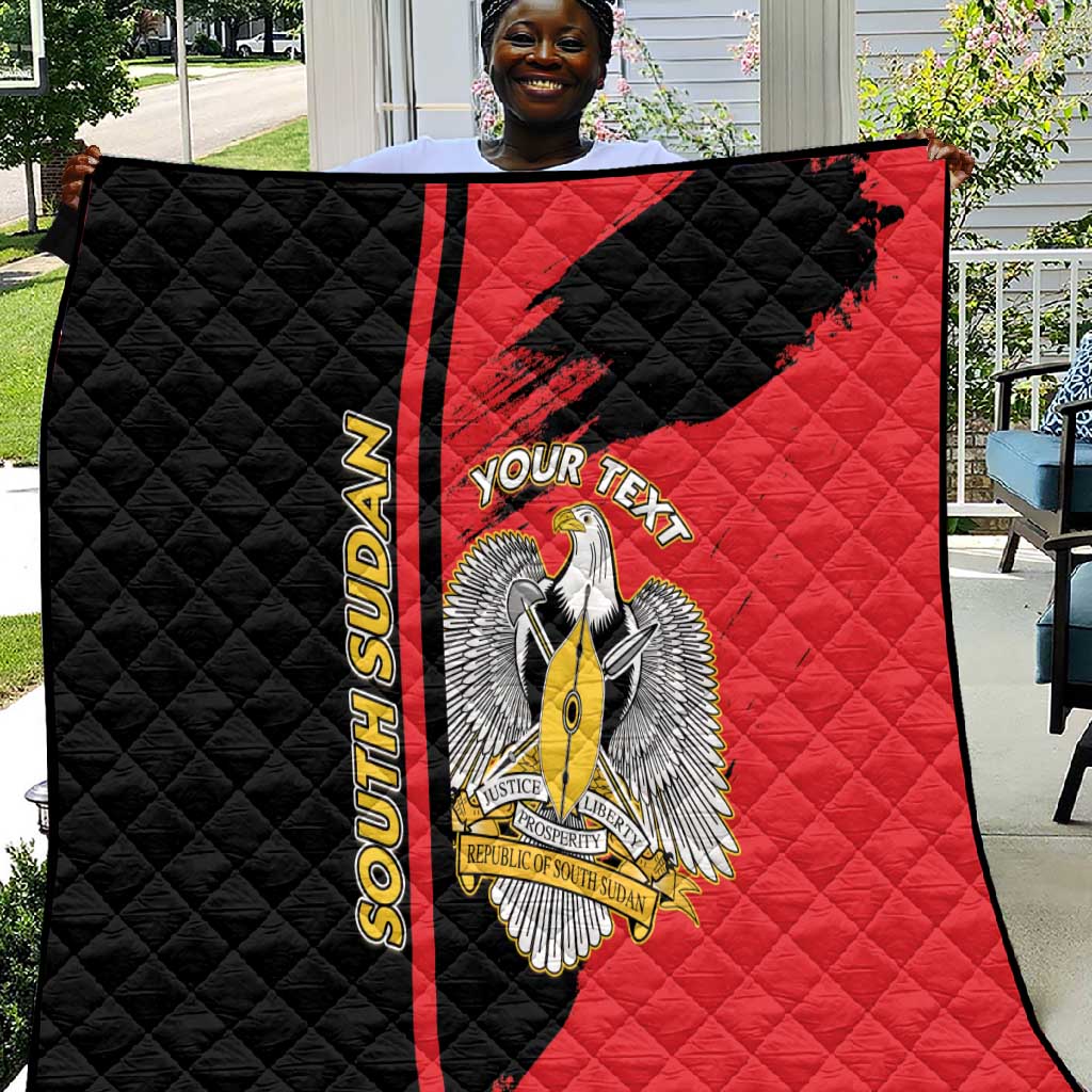 Personalized South Sudan With Coat Of Arms Quilt Sporty Style LT15