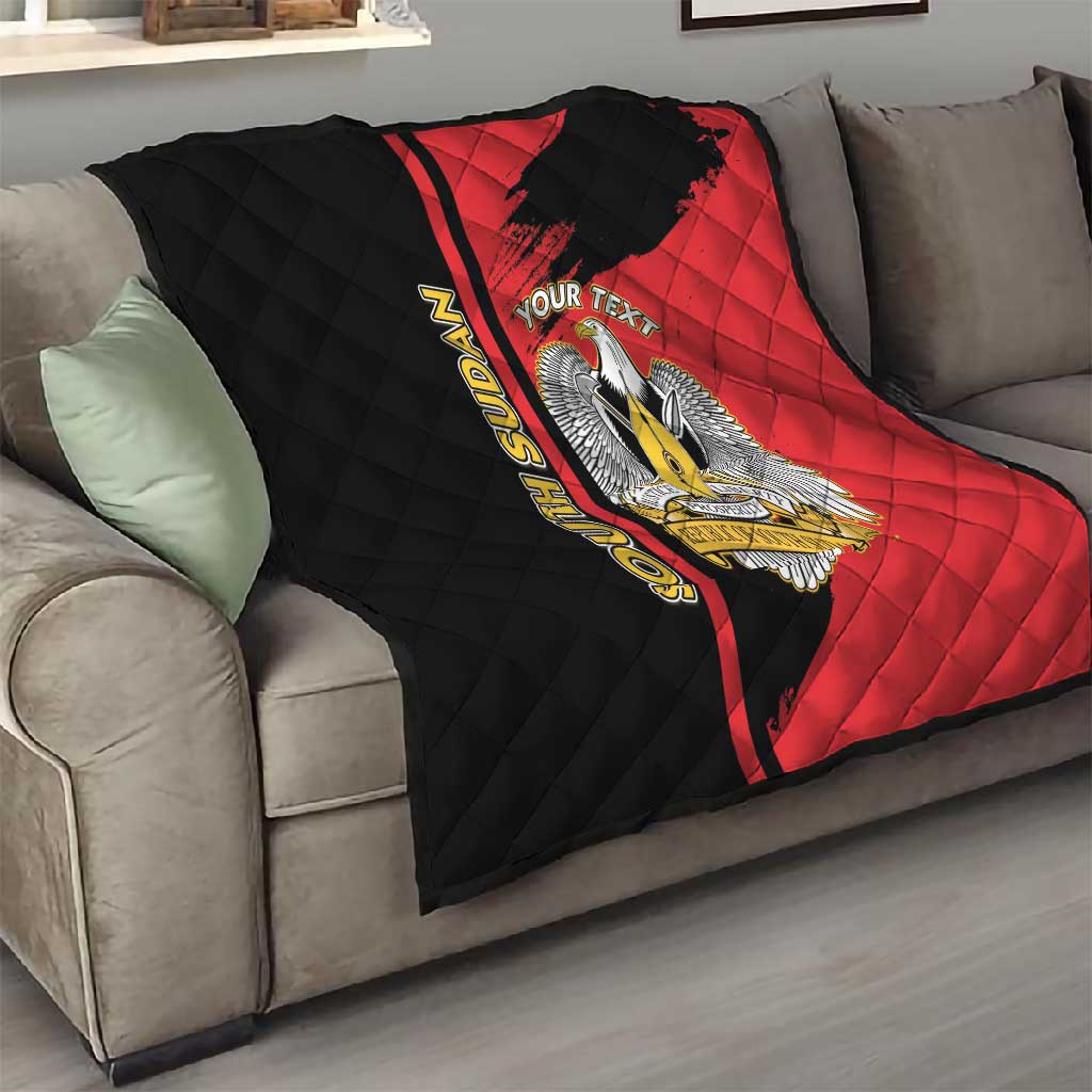 Personalized South Sudan With Coat Of Arms Quilt Sporty Style LT15