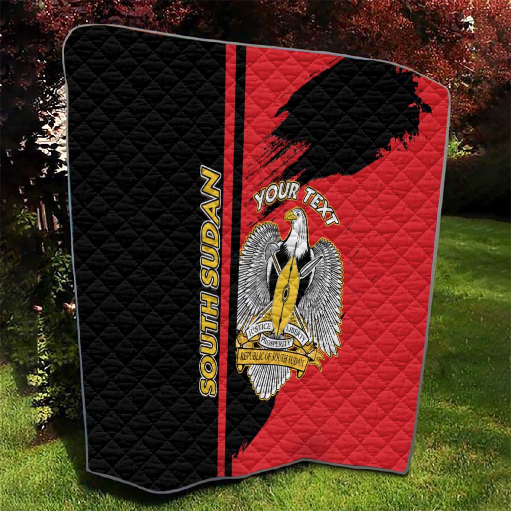 Personalized South Sudan With Coat Of Arms Quilt Sporty Style LT15