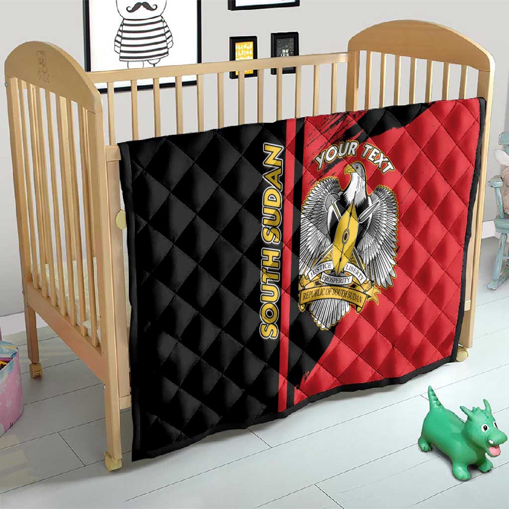 Personalized South Sudan With Coat Of Arms Quilt Sporty Style LT15