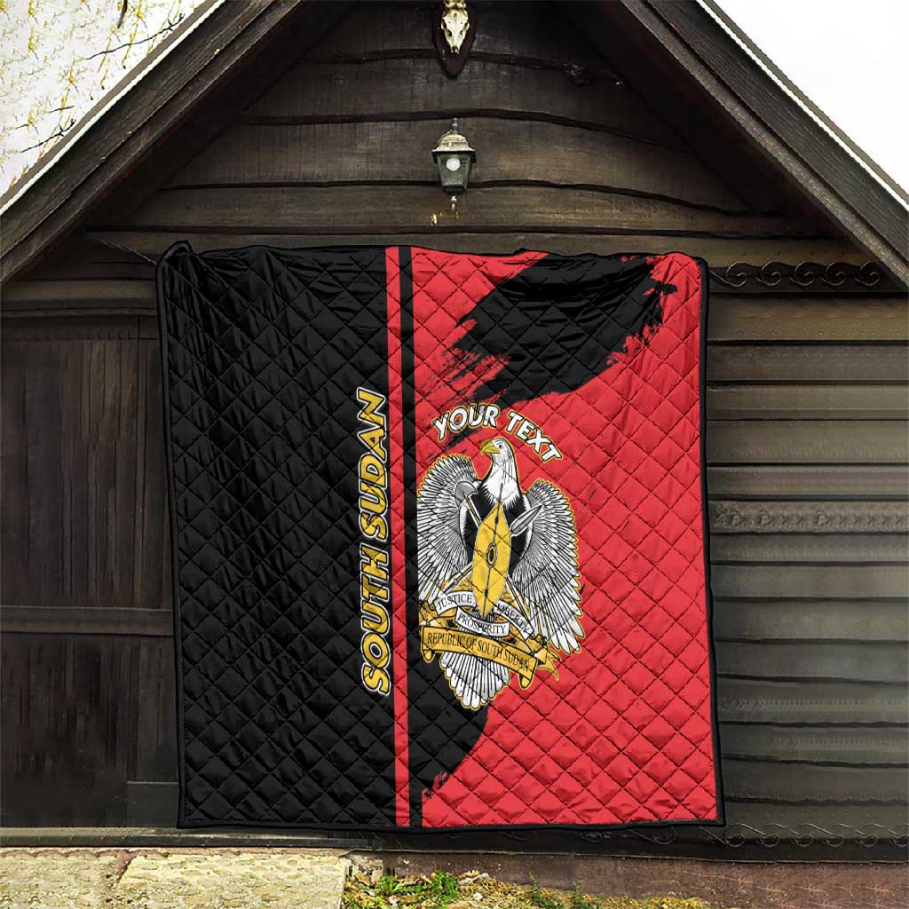 Personalized South Sudan With Coat Of Arms Quilt Sporty Style LT15