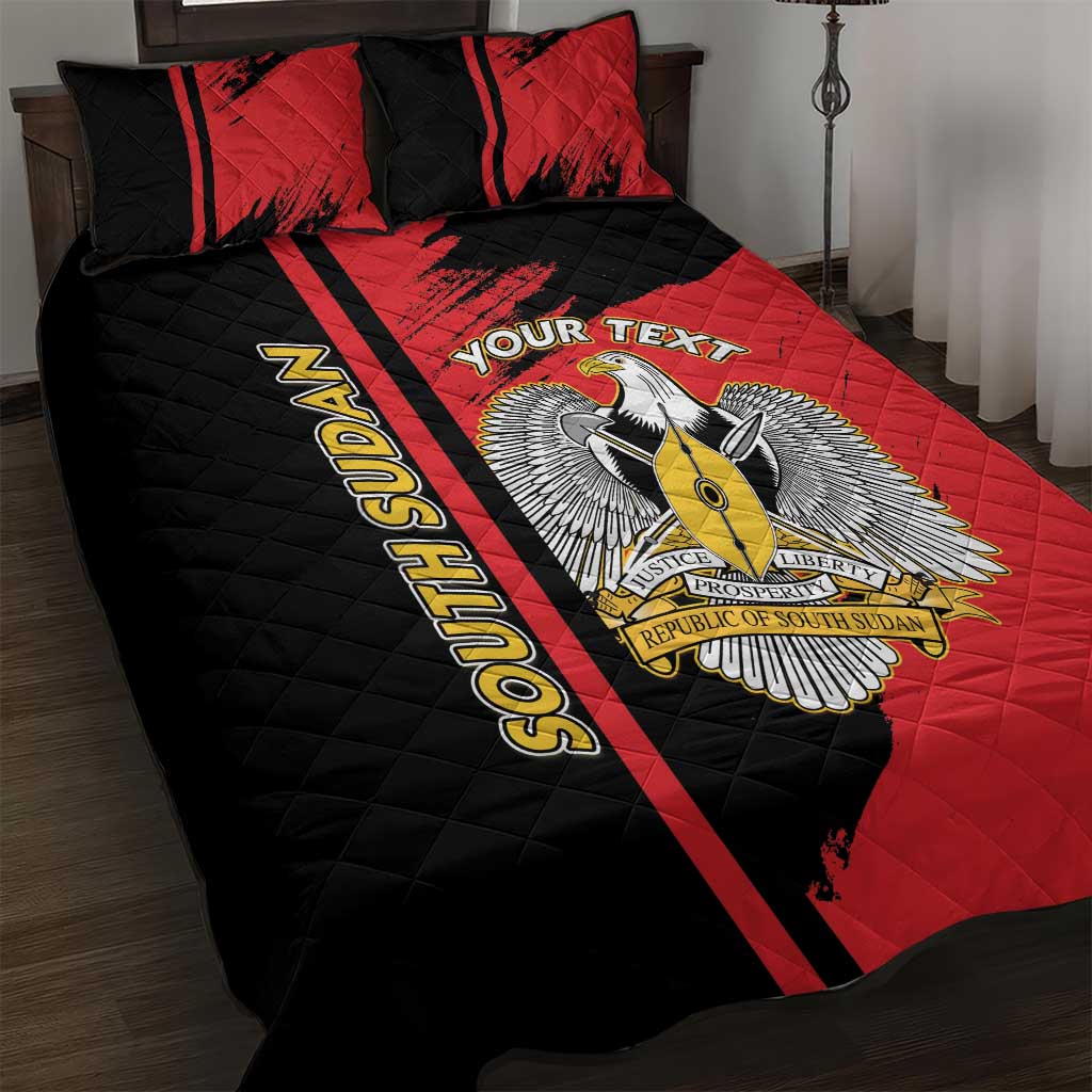 Personalized South Sudan With Coat Of Arms Quilt Bed Set Sporty Style LT15
