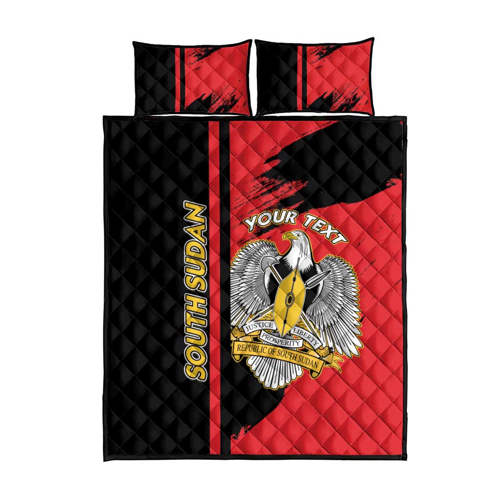 Personalized South Sudan With Coat Of Arms Quilt Bed Set Sporty Style LT15