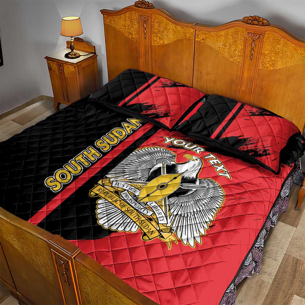 Personalized South Sudan With Coat Of Arms Quilt Bed Set Sporty Style LT15
