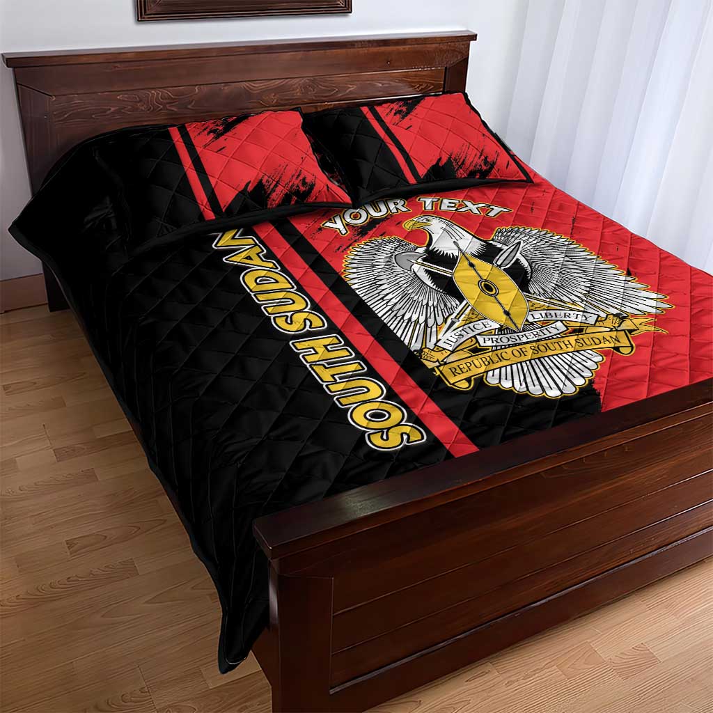 Personalized South Sudan With Coat Of Arms Quilt Bed Set Sporty Style LT15
