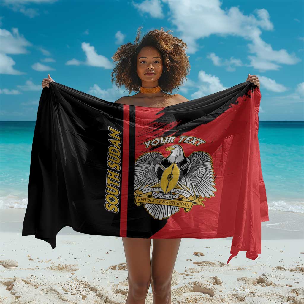 Personalized South Sudan With Coat Of Arms Sarong Sporty Style LT15