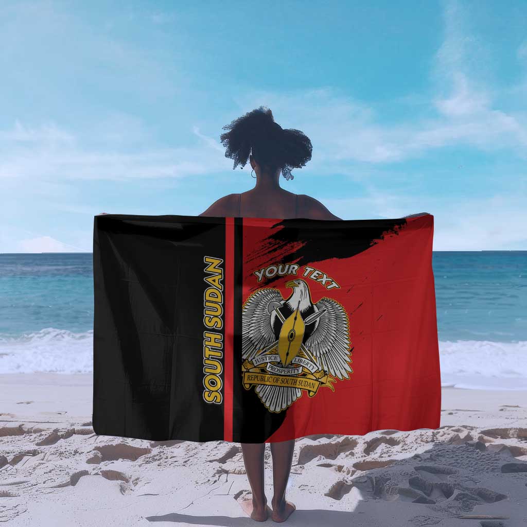 Personalized South Sudan With Coat Of Arms Sarong Sporty Style LT15